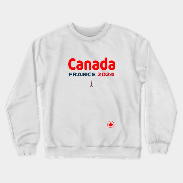 Canada France 2024 Crewneck Sweatshirt by TeeTees